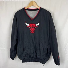 Mighty Mac Sports Chicago Bulls Reversible Windbreaker Pullover *SEE DETAILS* XL