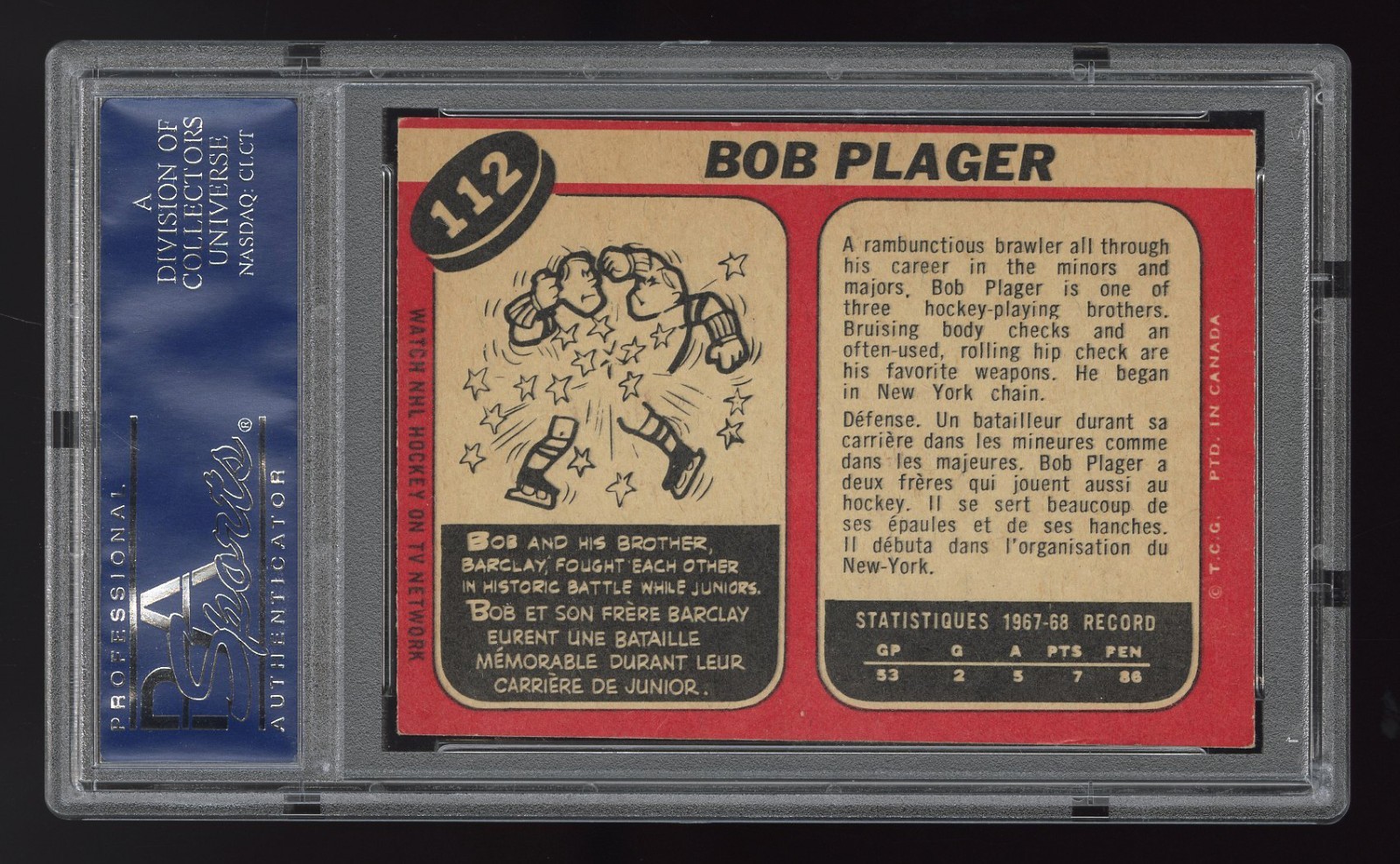 1968-69 O-Pee-Chee - Bob Plager #112 (RC) for sale online | eBay