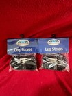 New (4) Weatherbeeta adjustable blanket elastic double snap leg straps — photo 5