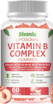 Blivsmlie 33-in-1 Liposomal Vitamin B Complex Gummies ~ B1, B2, B3, B4 & More!