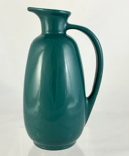 Frankoma Pottery Pitcher or Jug, #835 in Teal, 24 oz,  8 1/4" tall