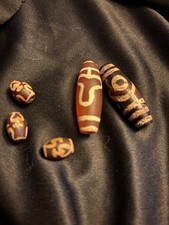 Tibetan Natural Agate Dzi Beads