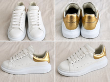 Alexander McQueen Oversized Sneakers White Go...