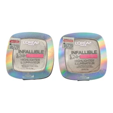 2 x L'Oreal Paris Infallible Up To 24Hr Highlighter, Champagne Glow, 0.31 oz