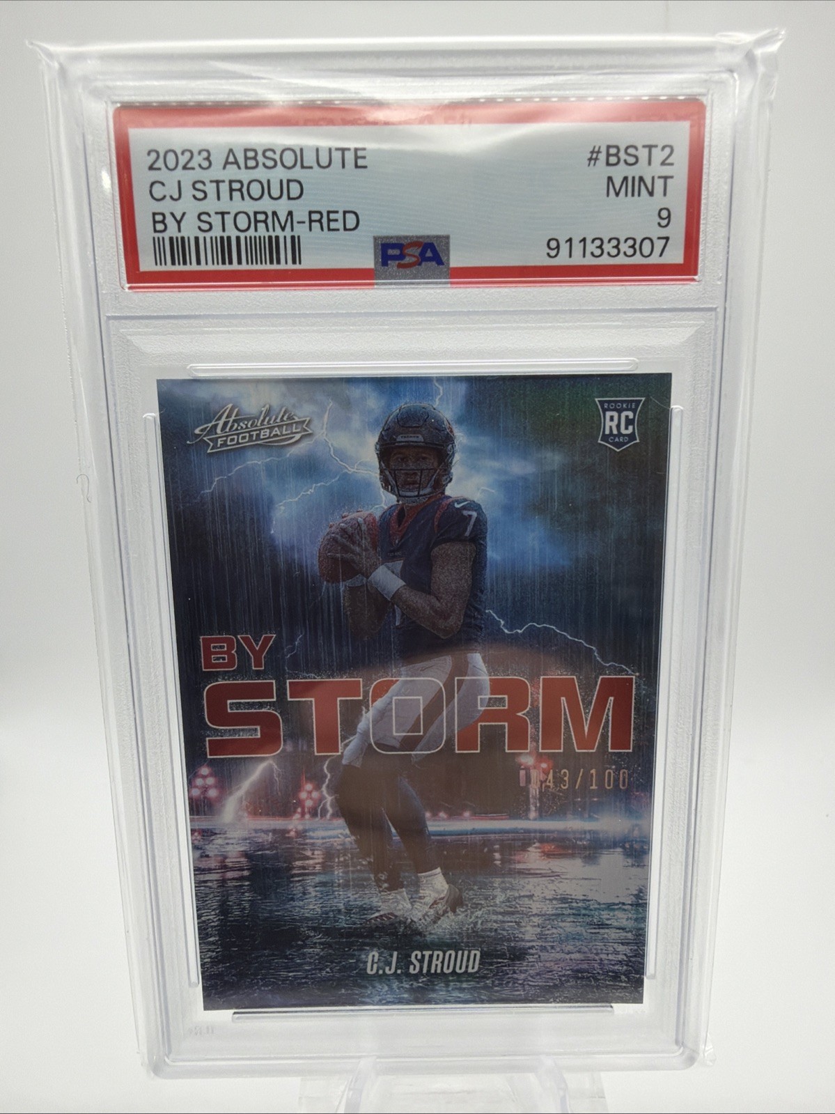 2023 Panini Absolute - By Storm C.J. Stroud #BST-2 Red /100 (RC)