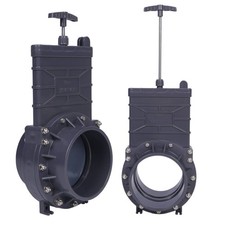 6 Inch PVC Gate Valve Socket X Socket Connection UPVC Waste Sewer Valve
