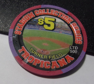 TROPICANA HOTEL CASINO 2002 (LTD 500) $5 gaming poker chip Las Vegas NV