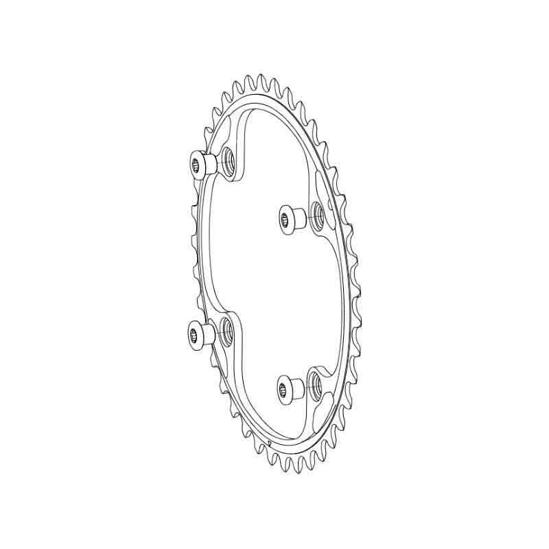 corona chorus / record / super record 36d + viti 11v CP369 CAMPAGNOLO guarnitura