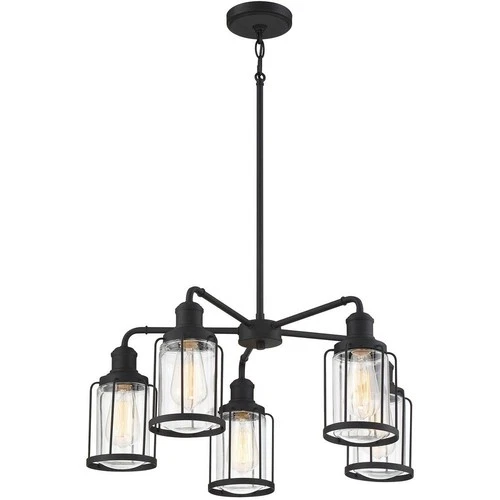 Ludlow Chandelier 5 Light Steel - 11.75 Inches high     -Traditional - Picture 4 of 6