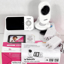 VTech VM3254 Video Baby Monitor 2.8in Screen Camera 2-Way Talk 1000ft Tested