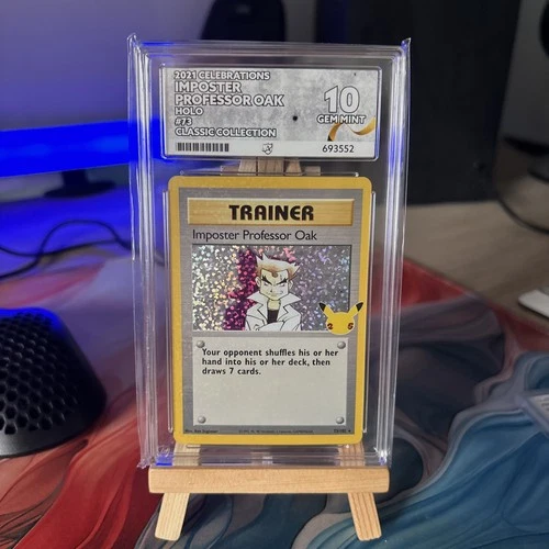 Pokemon TCG Imposter Professor Oak 73/102 Celebrations ACE 10 Gem Mint Holo