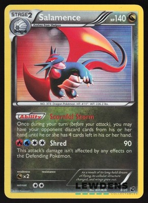 Salamence - 8/20 - Holo Rare - Dragon Vault - Pokemon Card