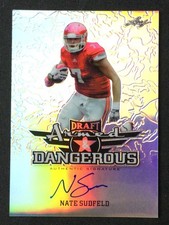 2016 Leaf Metal Draft #AD-NS1 Nate Sudfeld Armed & Dangerous Indiana Hoosiers