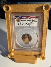 2021 $10 gold Eagle type 1 PR 70 DCAM First strike Mike Reagan signature