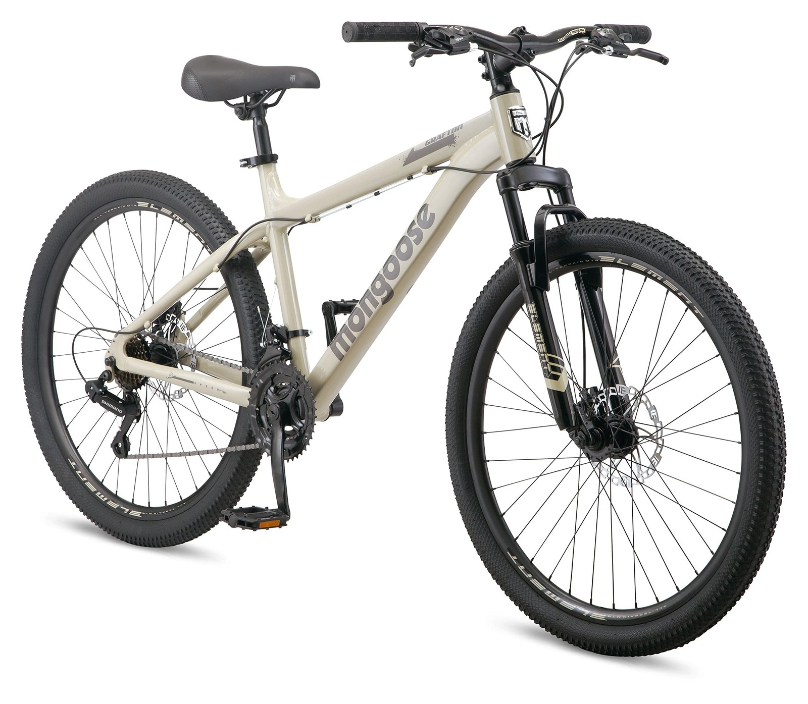 Mongoose Grafton Mountain Bike, 24, 26 or 27.5 Inch Bike, 21