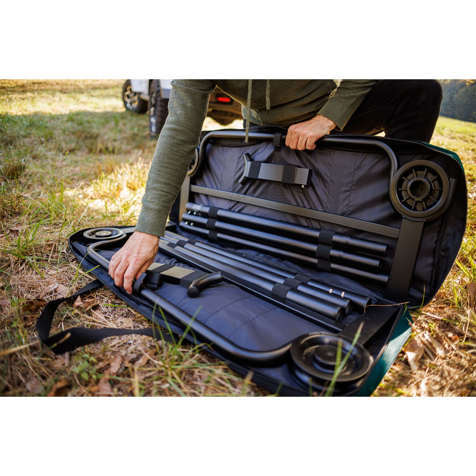 Disc-O-Bed Cot, Portable Sleep Solution for Tents & Cabins, Green, XL ...