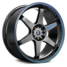 Spec-1 Spt-33 Wheels 17x8 38 5x100 73.1 Black Rims Set Of 4