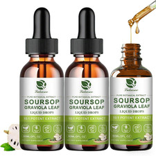 Pure Soursop Leaves Extract 10X Concentrated Graviola Soursop Bitters Drop Vegan