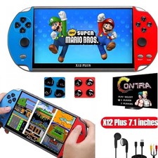 X12 Plus 7" Video Game Console 16GB Retro Handheld Portable 10000Built-in Games