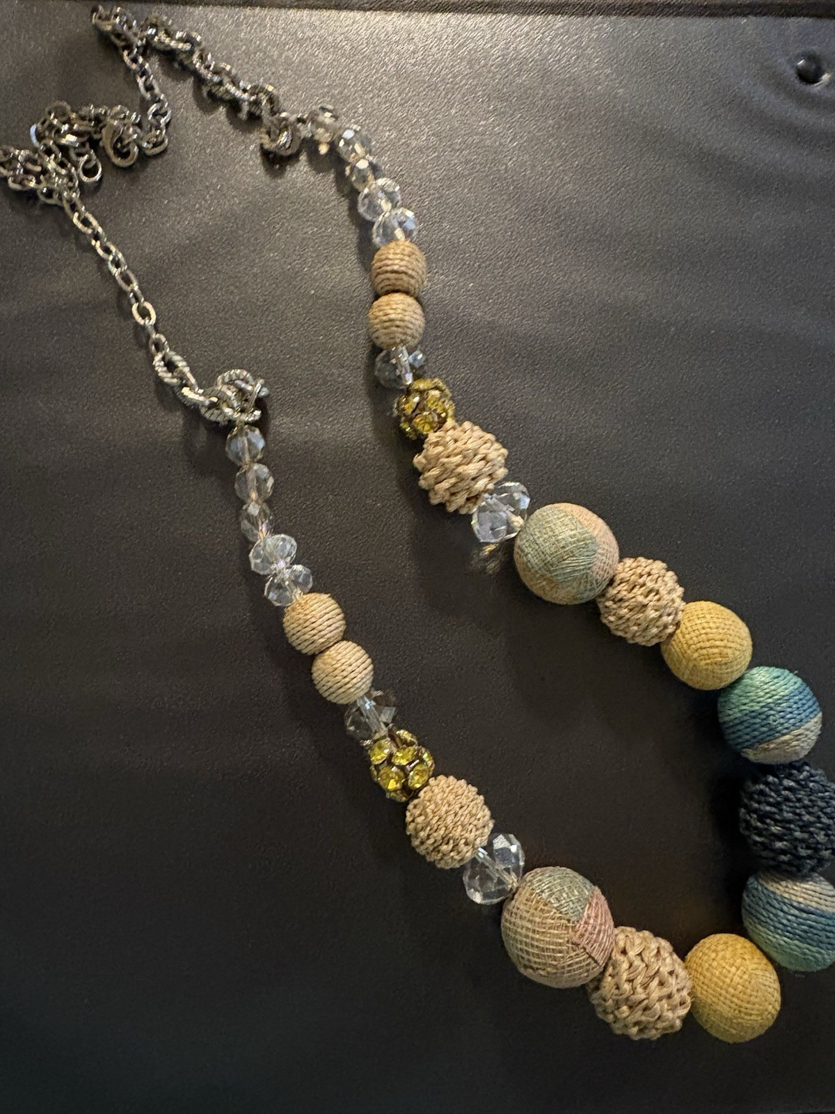 Ayala Bar Multicolor Beaded Statement Necklace Fa… - image 1