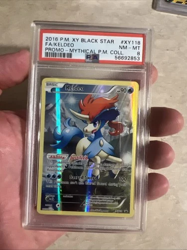 2016 Pokémon Keldeo XY118 XY Holo PSA 8 🔥