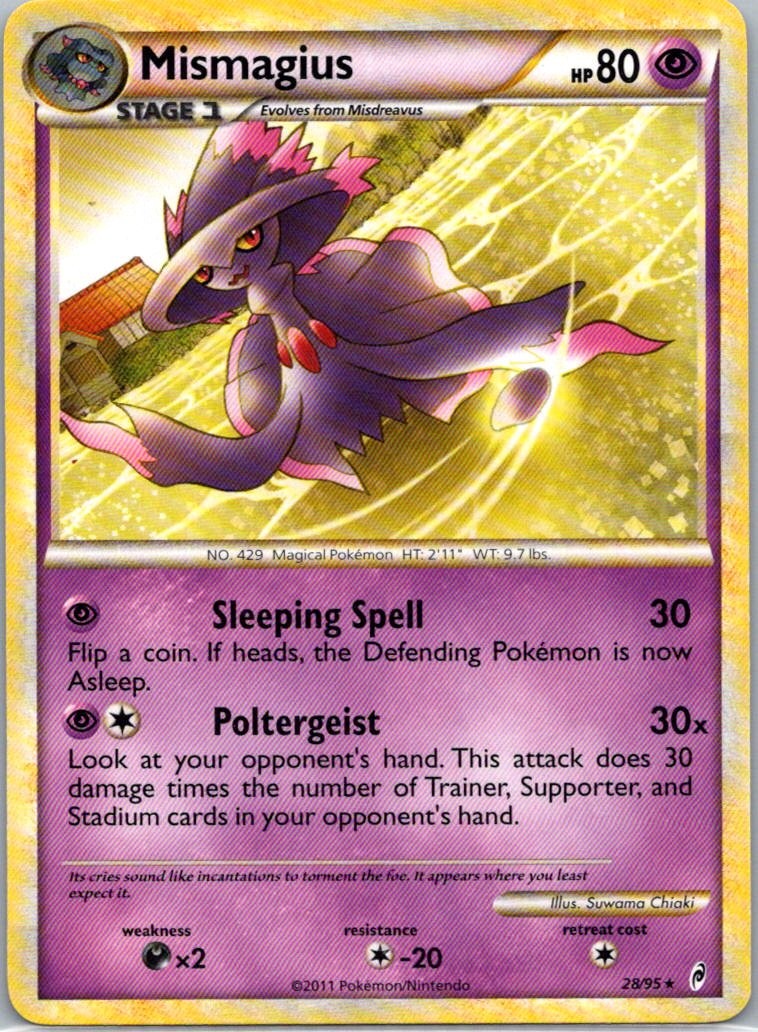 Pokemon TCG Mismagius 28/95 Call of Legends LP