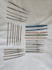 Vintage Boye 30pc Crochet Hooks Made In USA Various Sizes K, I, D, H, F, 0, 1, 7