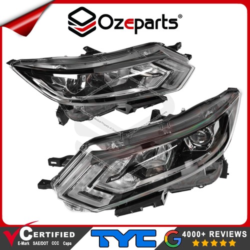 Pair LH+RH Head Light Front Lamp (Halogen) For Nissan QASHQAI J11 2017~2022 - Picture 1 of 4