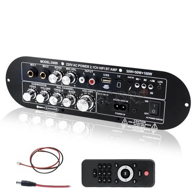 D800 Bluetooth 5.0 Digital Amplifier Board 2.1 Channel 50W*2+100W High Power Out