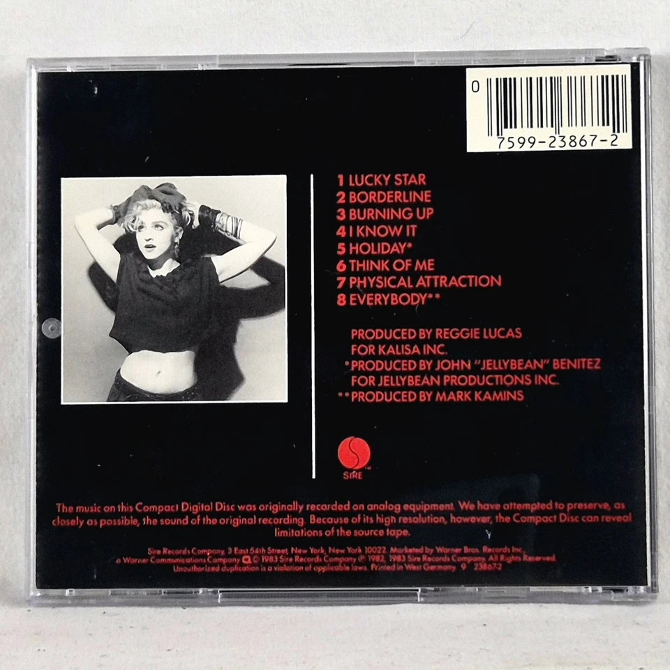 MADONNA Madonna Self Titled CD West German Target Press Debut Album Borderline - Image 2 of 4