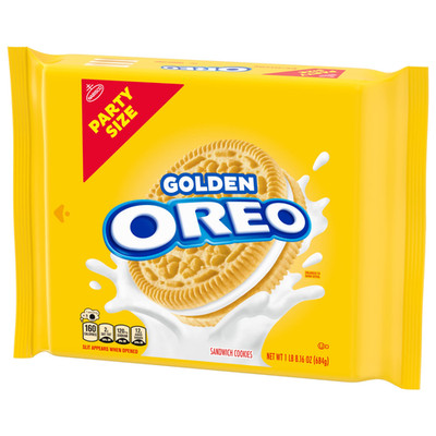 OREO Golden Sandwich Cookies, Party Size, 24.16 oz