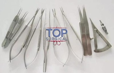 Micro surgery instruments set, Micro needle holder, scissors Micro instruments