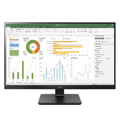 LG 24BN65YP-B 24 Zoll Monitor IPS 1920x1200 FHD 5ms black Computer Bildschirm