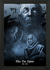 Max Von Sydow Framed Wall Art Poster Canvas Print Picture