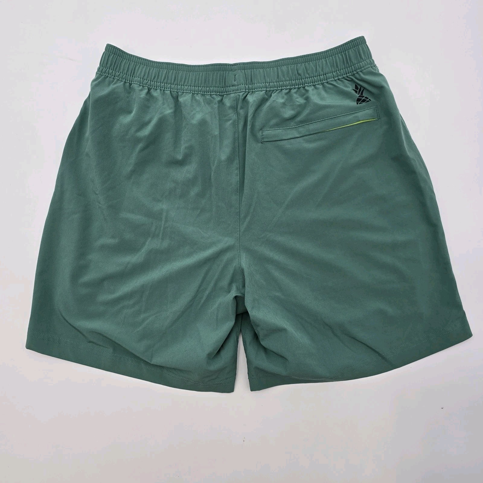 Chubbies Shorts Mens Small 7 Inch Green Boxer Lined Athlounger Citrus Strikes