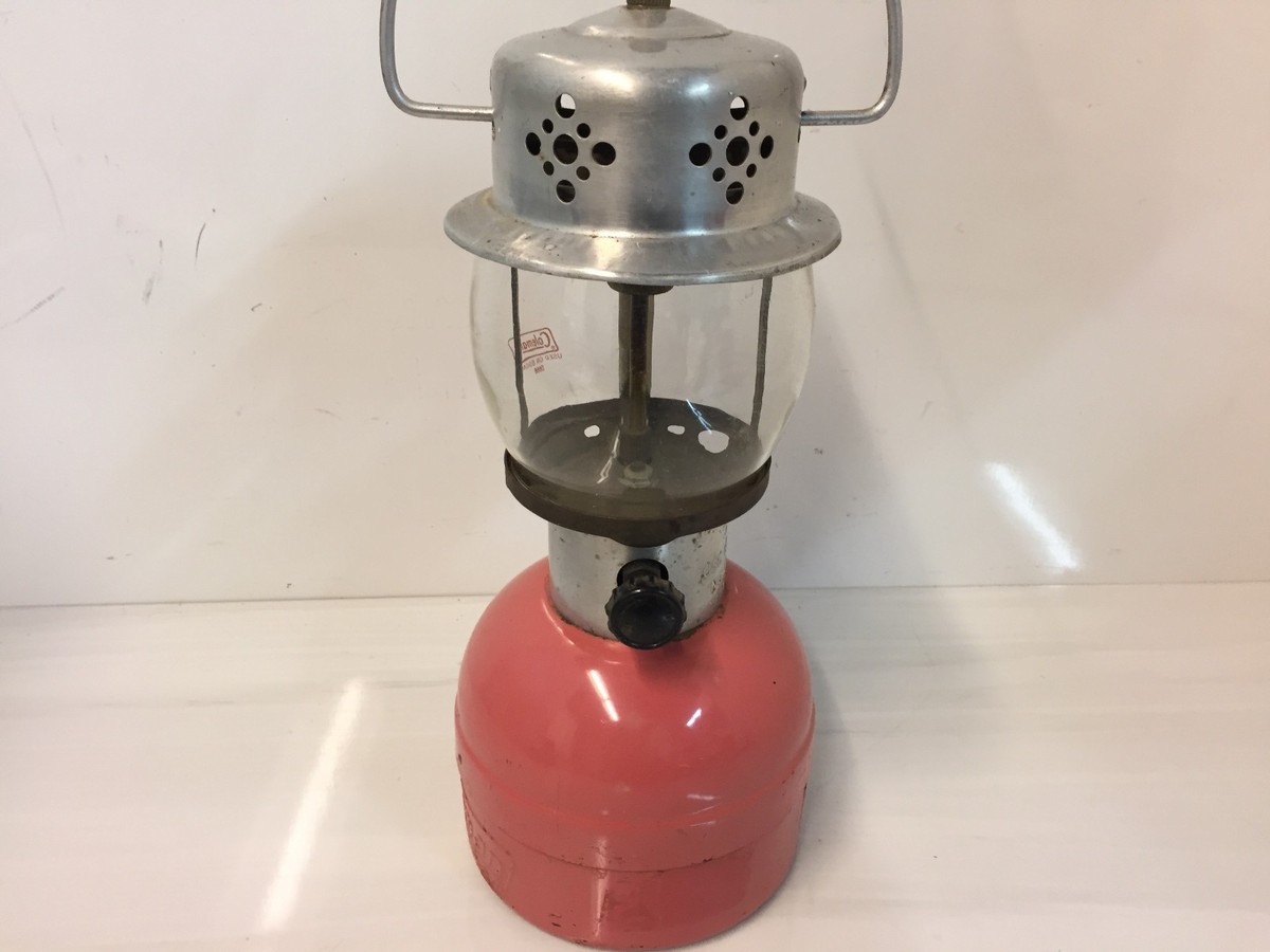 Vintage Coleman Lantern Model 5104 Pink Salmon Made in Canada LP