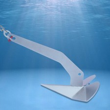Galvanizing Steel Anchor Delta Style Boat Wing Anchor for Boats 20-35ft Silver