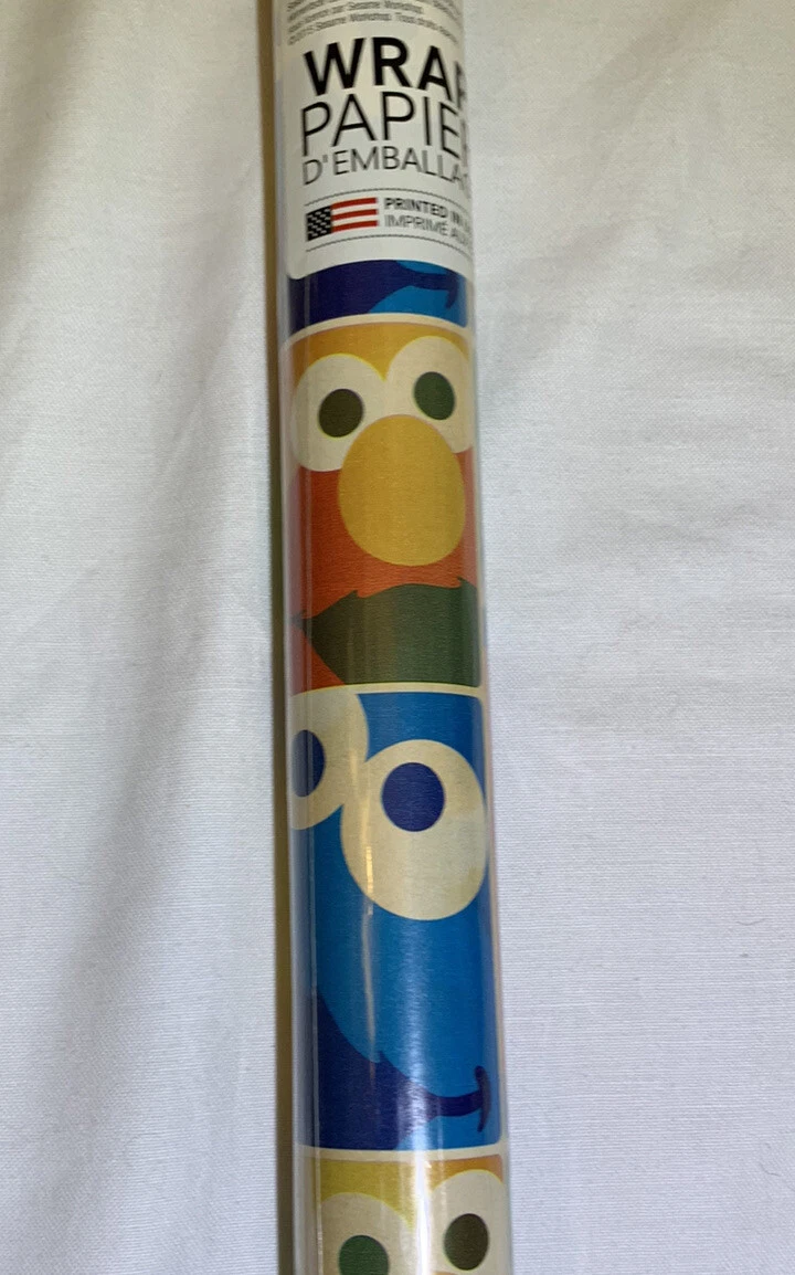 Lot of 10 CHRISTMAS WRAPPING PAPER ROLLS GIFT WRAP Santa, Snowman, Sesame  Sreet