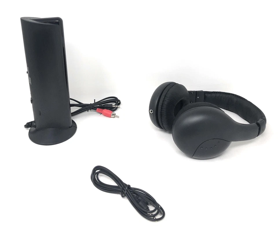 Cuffie Stero Wireless Senza Fili Cuffia Stereo X Pc Game Player CD DVD TV MP3 - Immagine 3 di 3