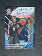 2019 Spectra Keldon Johnson Aspiring Autographs Nebula 1/1 RC On Card Auto