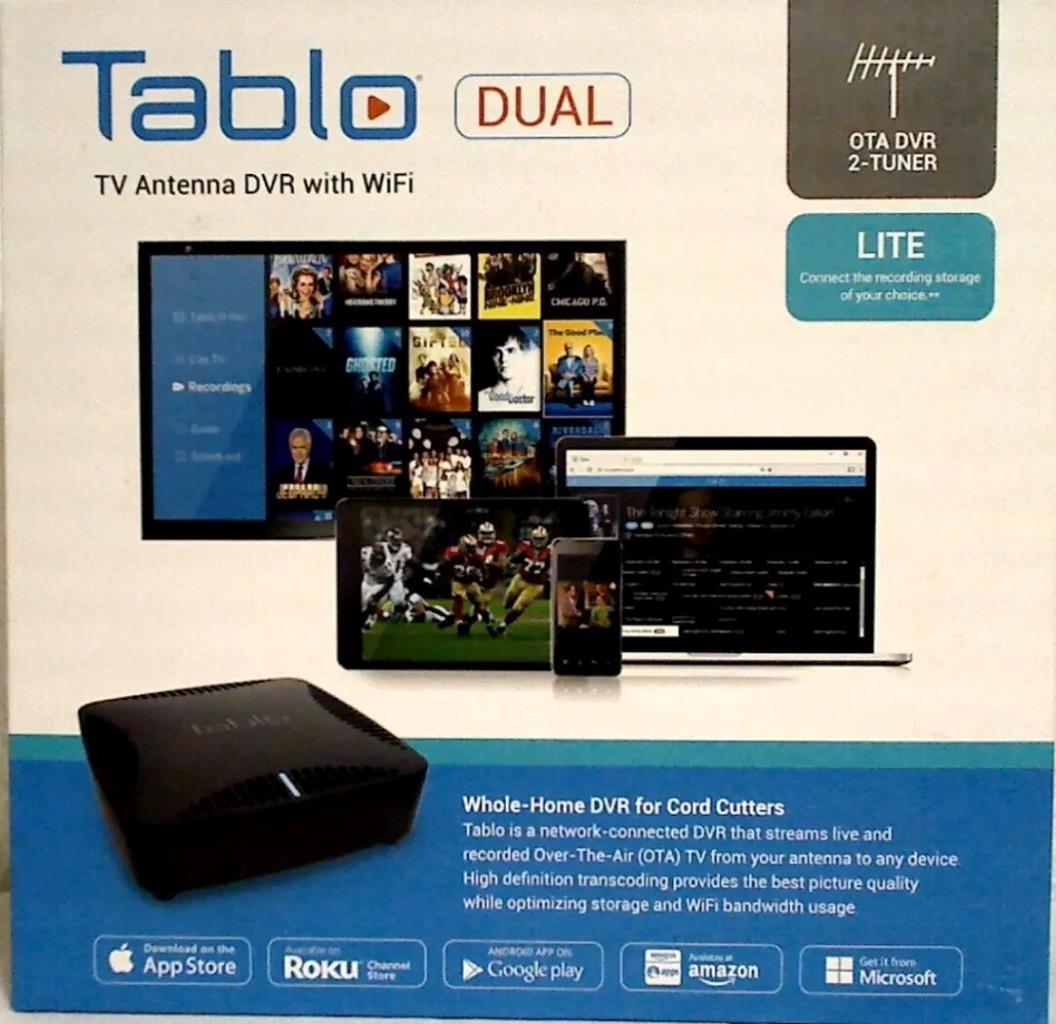 Tablo Dual Lite DVR Dual Tuner OTA Digital Video Recorder TDNS2B02CN