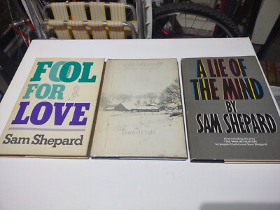 3 SAM SHEPARD HC PLAY BOOKS: FOOL FOR LOVE, BURIED CHILD, A LIE OF THE MIND