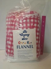 Flannel Pink Check Crib Bed Skirt. Baby Bed, The Company Store