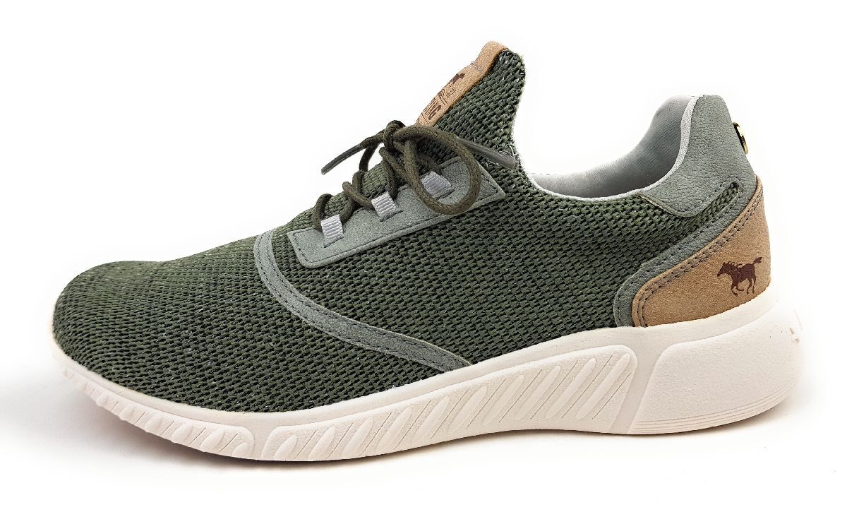Спортивные кроссовки Mustang Damenschuhe Schnrschuhe Grn Freizeit 10090₽
