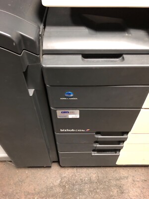 Konica Minolta Bizhub C454e Color Copier Printer Scanner Network Booklet maker