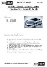 Calandre Porsche CAYMAN