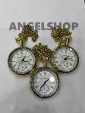 Lot of 3 Watch elgin vintage pocket Collectible Antique Brass Pocket Watch GIFT