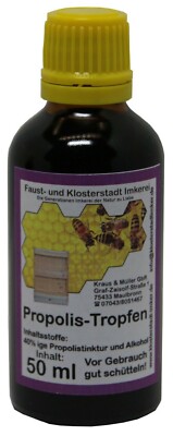 50 ml 40 % Propolis Tinktur Lösung Tropfen direkt vom Imker Bienenkitharz