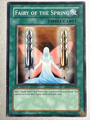 fairy type yugioh cards 1x of the Spring SD5-EN028 1st Edition Light Play LP English Rage of the Abyss Singles YuGiOh YuGiOh 5Ds The Shining