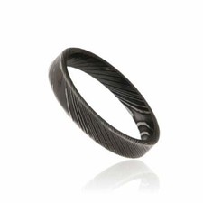 New 4mm Wide Damascus Steel Ring